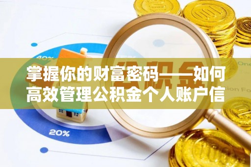 金峰掌握你的财富密码——如何高效管理公积金个人账户信息