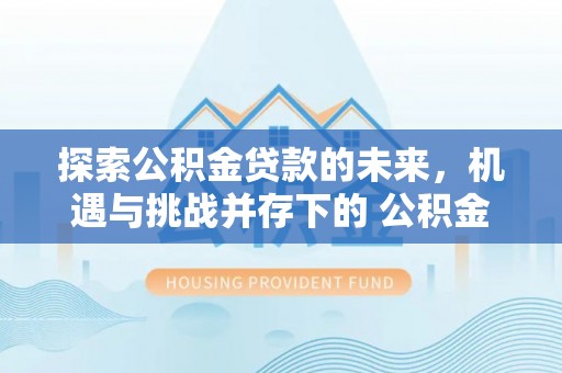 金峰探索公积金贷款的未来，机遇与挑战并存下的 公积金贷款风险防控