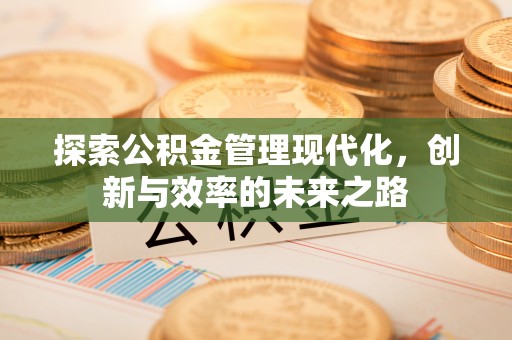 金峰探索公积金管理现代化，创新与效率的未来之路