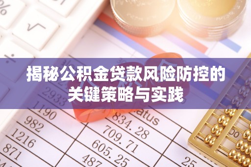 金峰揭秘公积金贷款风险防控的关键策略与实践