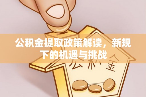 金峰公积金提取政策解读，新规下的机遇与挑战