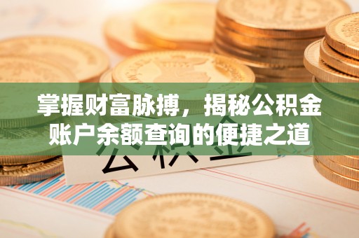 金峰掌握财富脉搏，揭秘公积金账户余额查询的便捷之道
