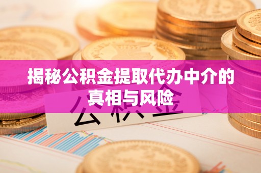 金峰揭秘公积金提取代办中介的真相与风险