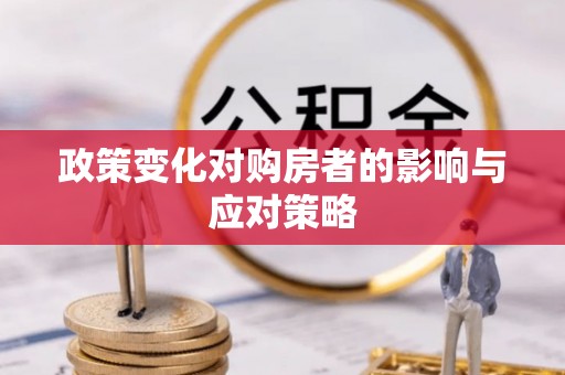 金峰政策变化对购房者的影响与应对策略