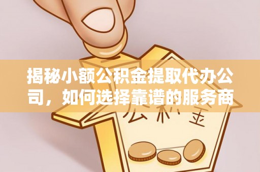 金峰揭秘小额公积金提取代办公司，如何选择靠谱的服务商？