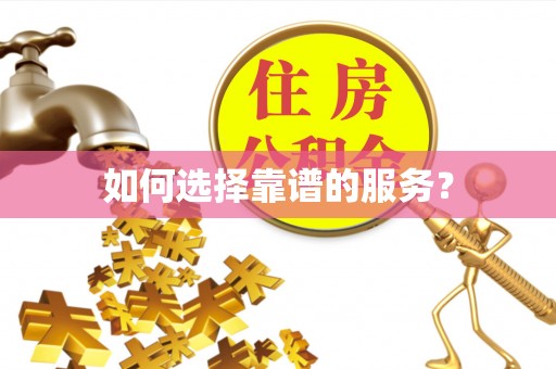 金峰如何选择靠谱的服务？