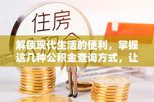 金峰解锁现代生活的便利，掌握这几种公积金查询方式，让理财更轻松