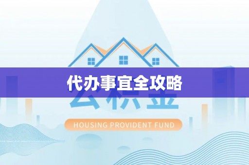 金峰代办事宜全攻略
