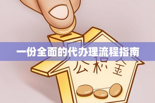金峰一份全面的代办理流程指南