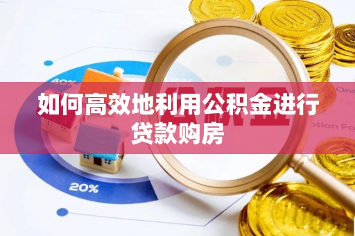 金峰如何高效地利用公积金进行贷款购房