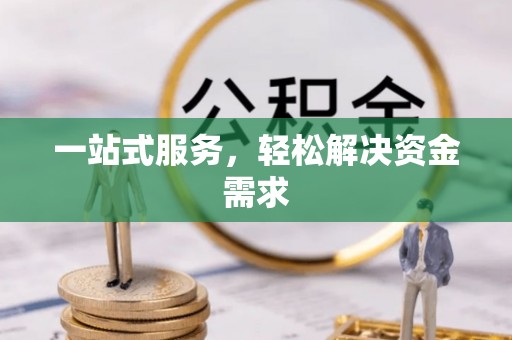 金峰一站式服务，轻松解决资金需求