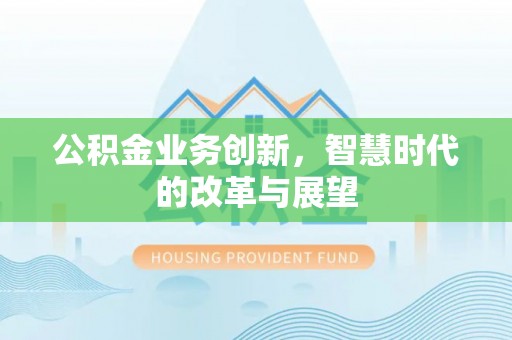 金峰公积金业务创新，智慧时代的改革与展望