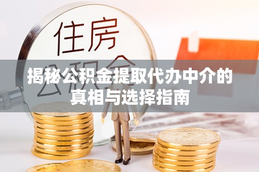 金峰揭秘公积金提取代办中介的真相与选择指南